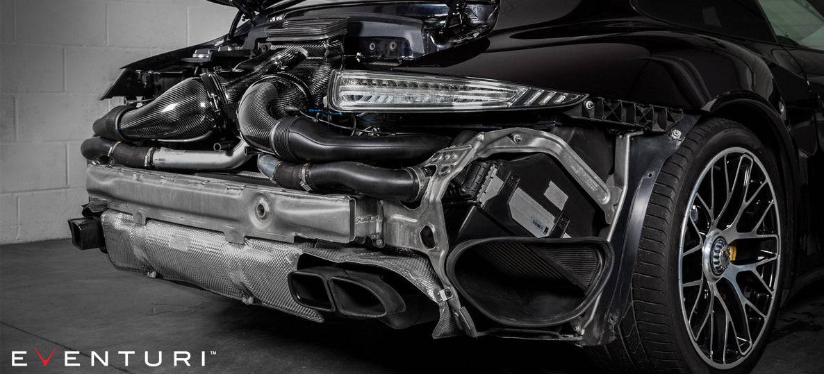 Porsche 991 Turbo Eventuri Carbon Fibre Intake Kit (2018+) - AUTOID - Air Intakes - Eventuri