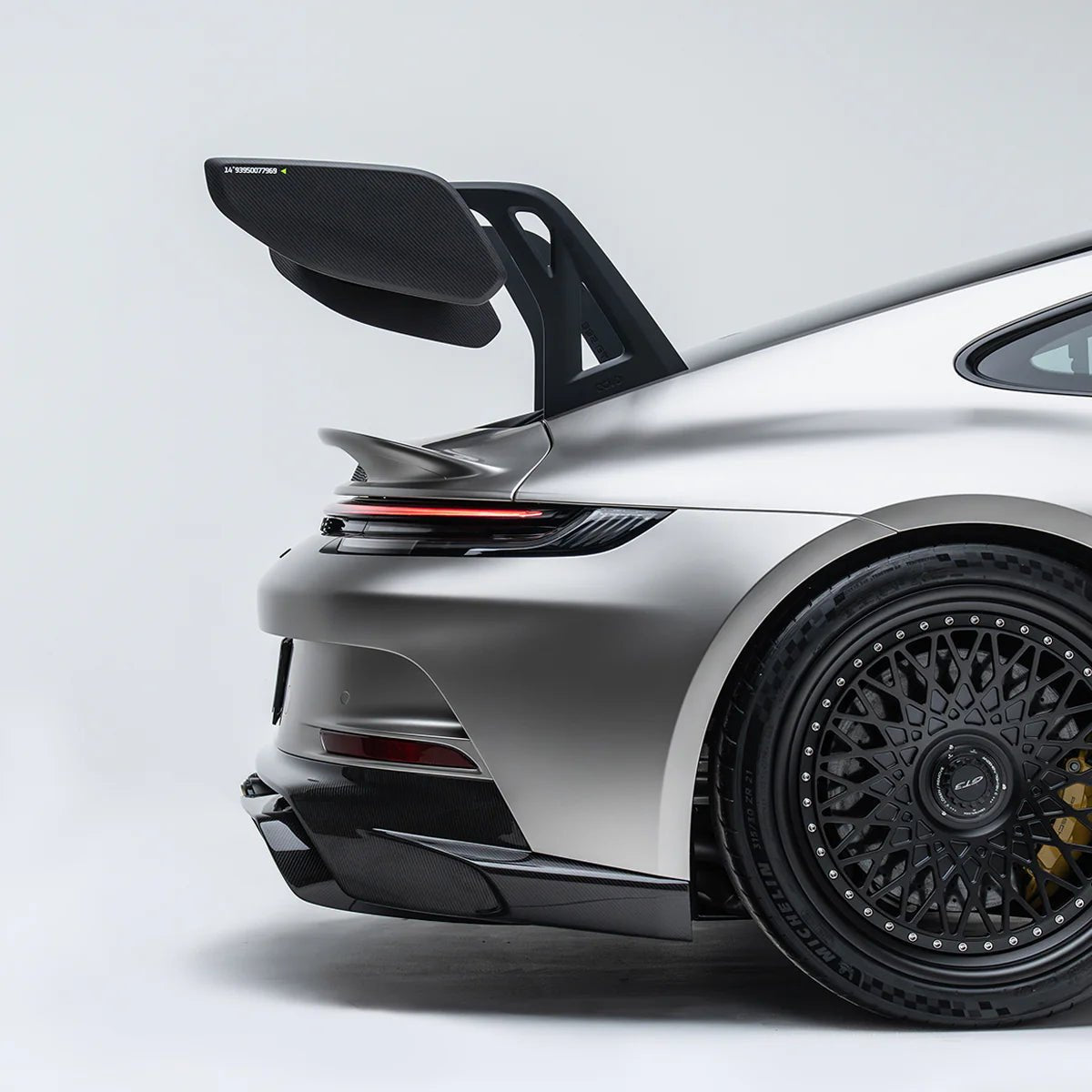 Porsche 992.1 / 992.2 GT3 Pre-Preg Carbon Fibre AT-P Swan Neck Rear Wing by Adro - AUTOID® - Rear Wings - Adro