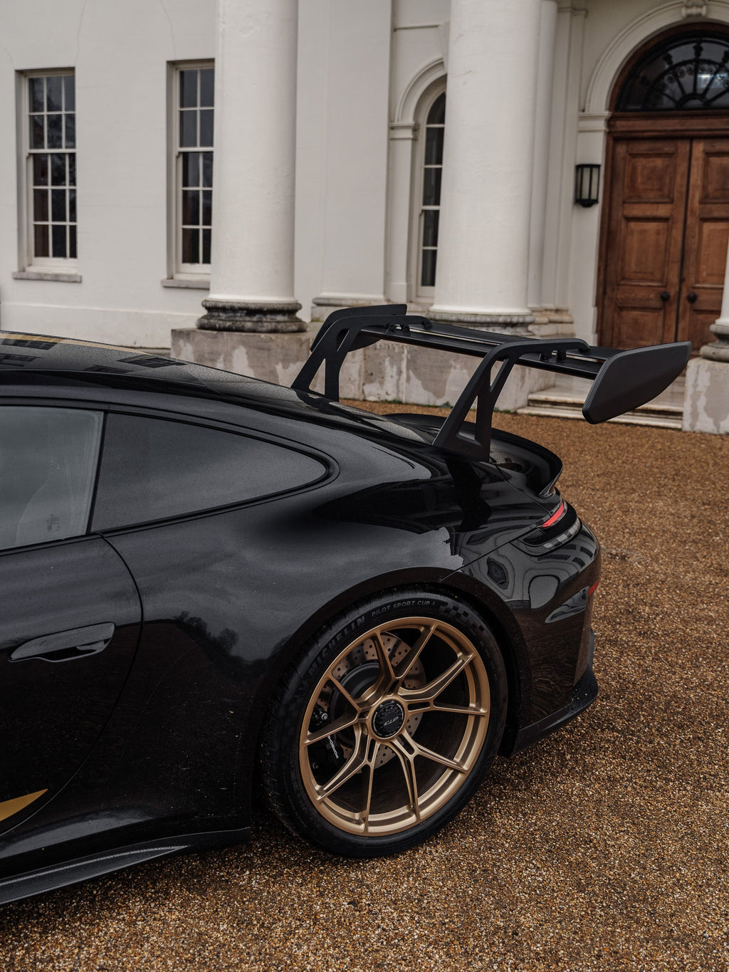 Porsche 992.1 / 992.2 GT3 Pre-Preg Carbon Fibre AT-P Swan Neck Rear Wing by Adro - AUTOID® - Rear Wings - Adro