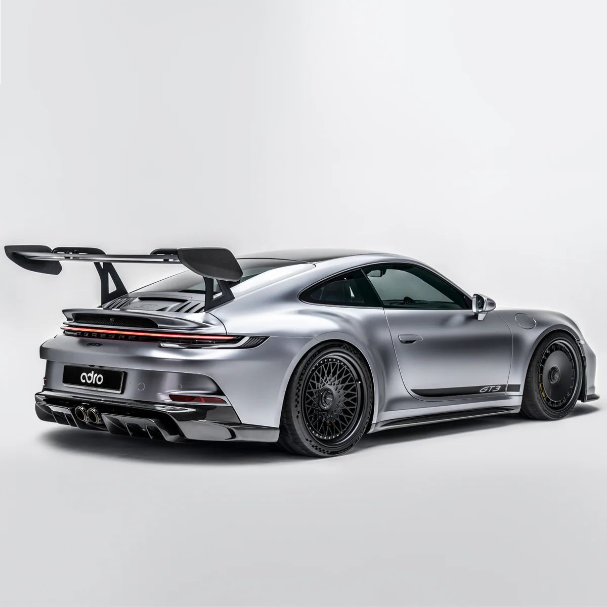 Porsche 992.1 GT3 Pre - Preg Carbon Fibre AT - P Swan Neck Rear Wing by Adro - AUTOID - Rear Wings - Adro