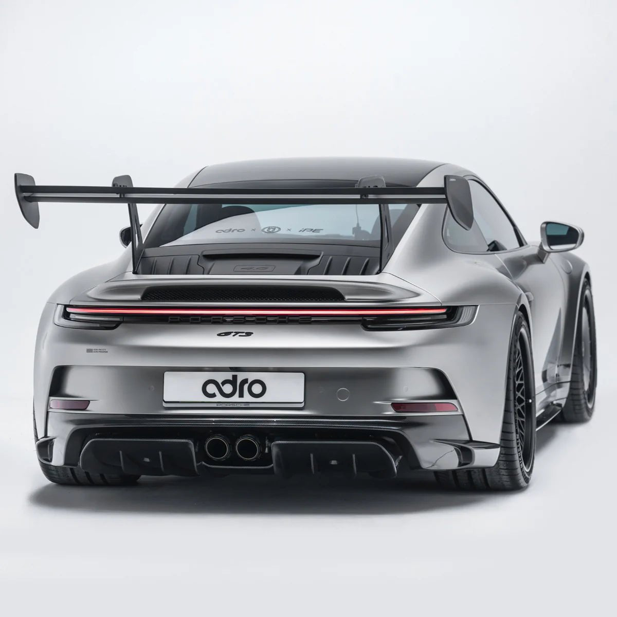 Porsche 992.1 GT3 Pre - Preg Carbon Fibre AT - P Swan Neck Rear Wing by Adro - AUTOID - Rear Wings - Adro