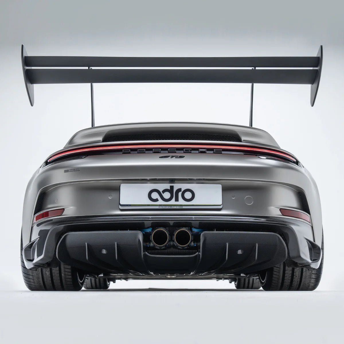 Porsche 992.1 GT3 Pre - Preg Carbon Fibre AT - P Swan Neck Rear Wing by Adro - AUTOID - Rear Wings - Adro