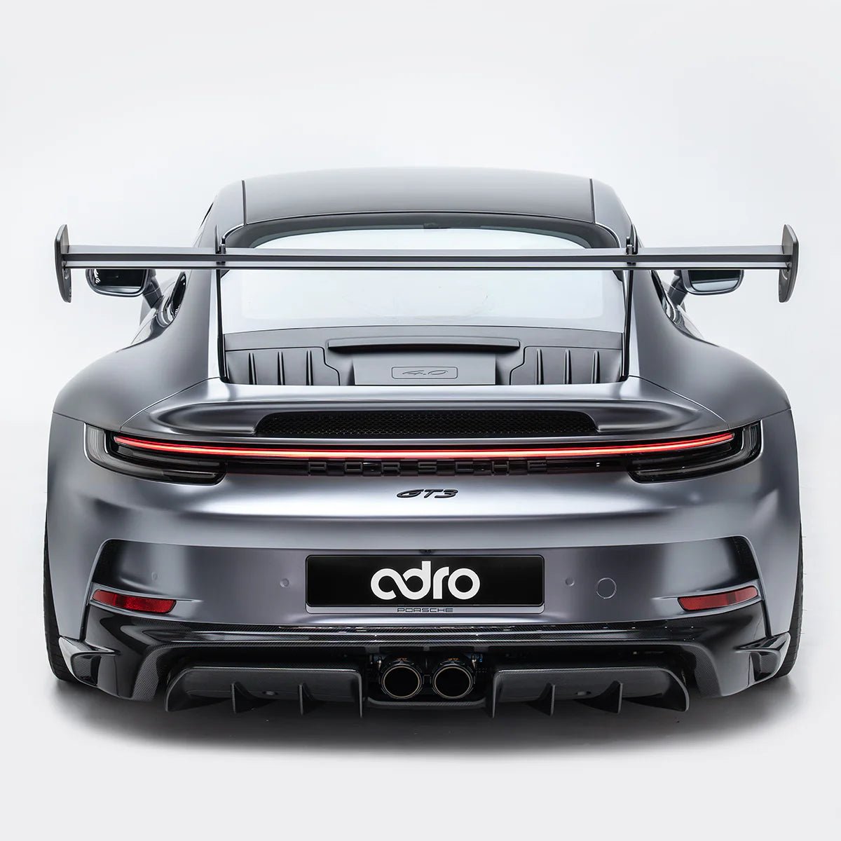 Porsche 992.1 GT3 Pre - Preg Carbon Fibre AT - P Swan Neck Rear Wing by Adro - AUTOID - Rear Wings - Adro