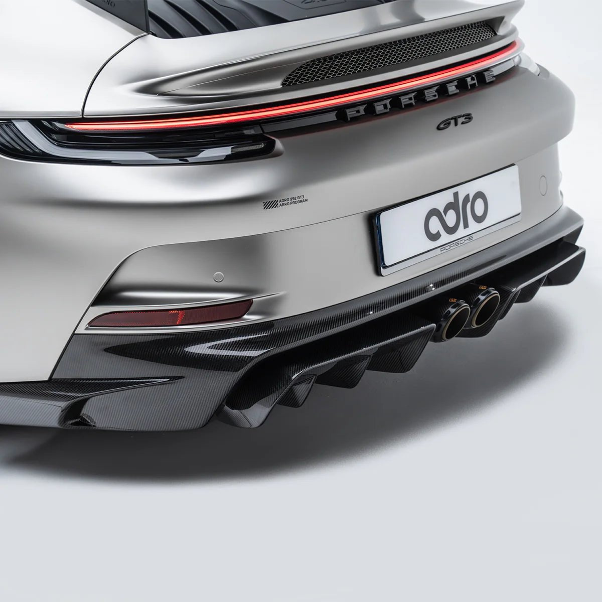 Porsche 992.1 GT3 Pre - Preg Carbon Fibre Rear Diffuser by Adro - AUTOID - Rear Diffusers - Adro