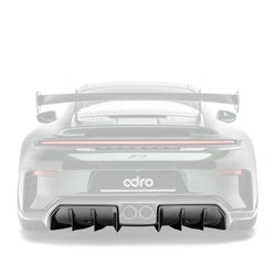 Porsche 992.2 GT3 Prepreg Carbon Fibre Rear Diffuser by Adro - AUTOID® - Rear Diffusers - Adro