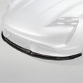 Porsche Taycan Turbo & Turbo S Carbon Fibre Front Splitter by Vorsteiner (2021+) - AUTOID® - Front Lips & Splitters - Vorsteiner