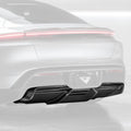 Porsche Taycan Turbo & Turbo S Carbon Fibre Rear Diffuser by Vorsteiner (2021+) - AUTOID® - Rear Diffusers - Vorsteiner