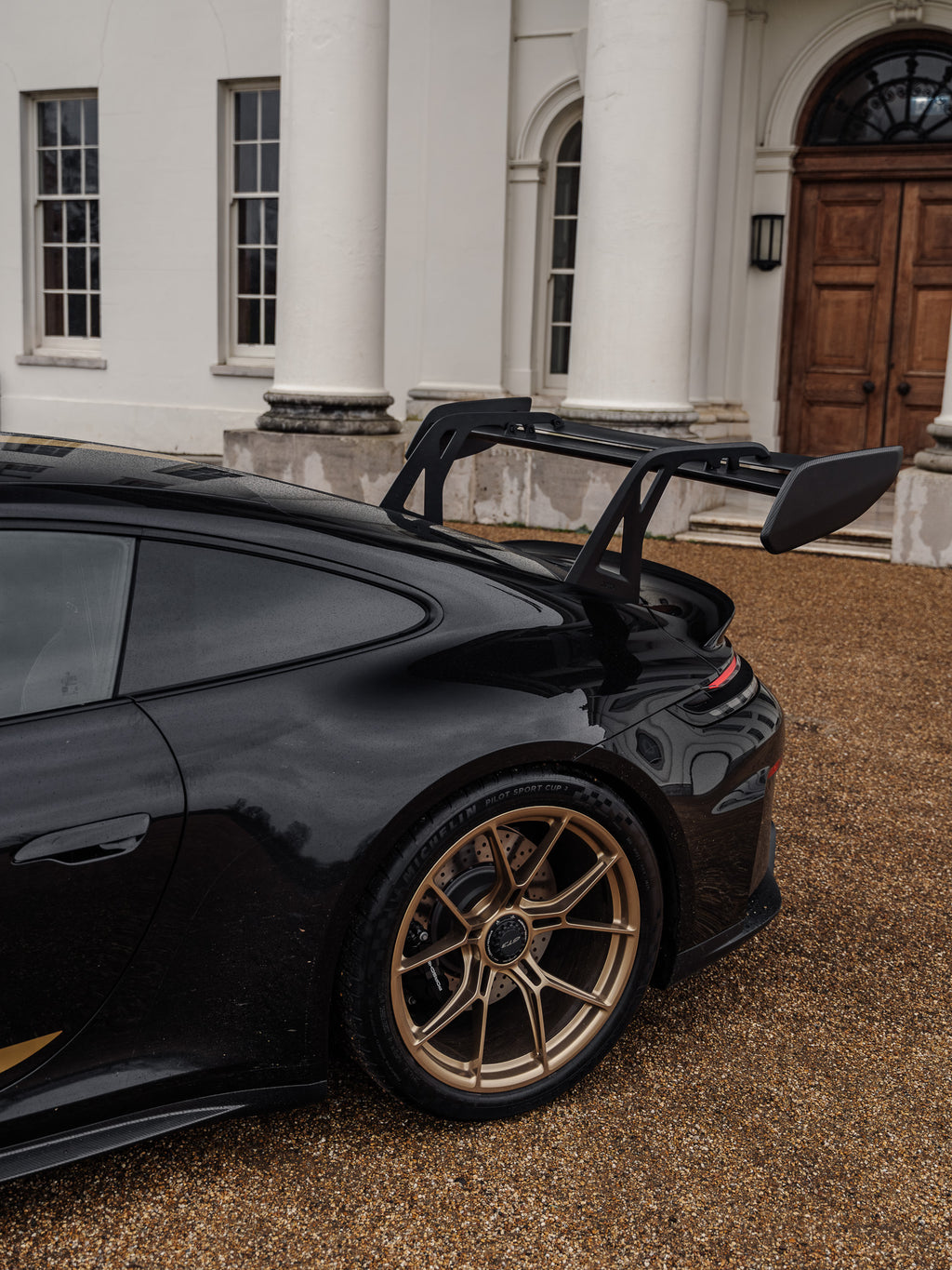Adro Porsche 992.1 / 992.2 GT3 Pre-Preg Carbon Fibre AT-P Swan Neck Rear Wing by Adro  Rear Wings  AUTOID®  