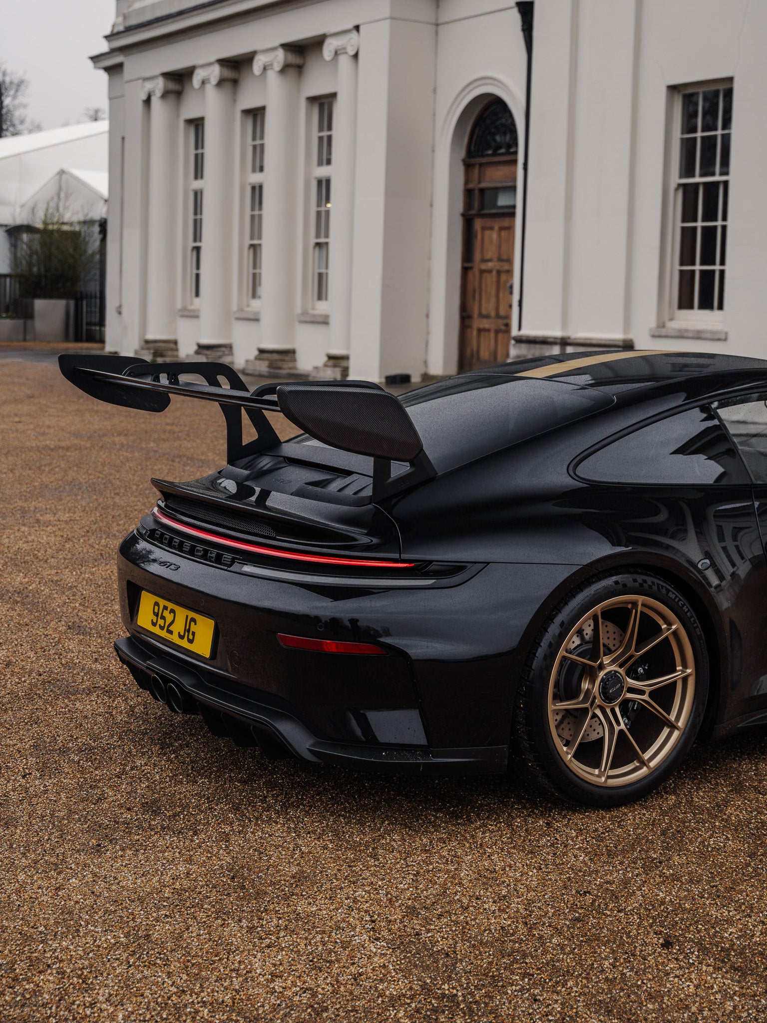 Adro Porsche 992.1 / 992.2 GT3 Pre-Preg Carbon Fibre AT-P Swan Neck Rear Wing by Adro  Rear Wings  AUTOID®  