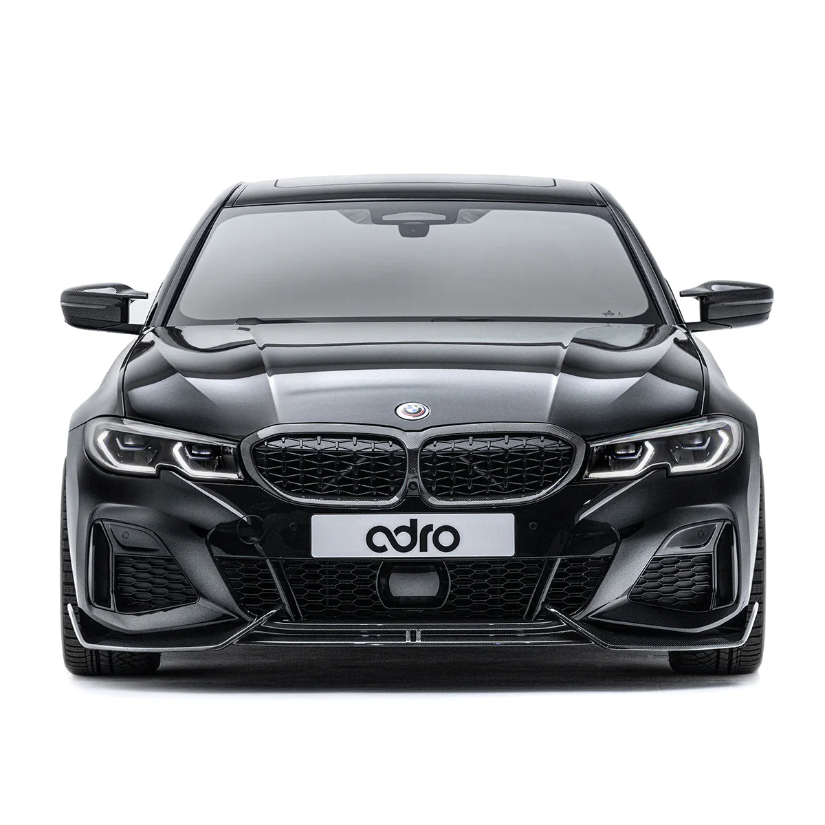 BMW 3 Series M340i G20 G21 (Pre-LCI) Pre-Preg Carbon Fibre Front Splitter by Adro (2018-2022), Front Lips & Splitters, Adro - AUTOID | Premium Automotive Accessories