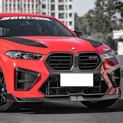 SQ BMW X6M F96 LCI Pre-Preg Carbon Fibre Front Splitter by SQ  Front Lips & Splitters  AUTOID®  