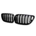 Essentials BMW M2 F87, 2 Series, M235i & M240i F22 F23 Gloss Black Kidney Grilles (2014-2020)  Front Grille  AUTOID®  