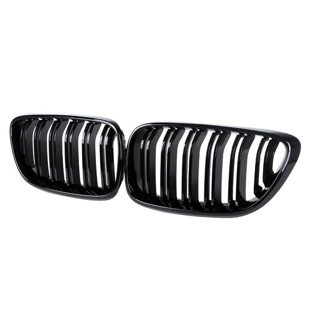 Essentials BMW M2 F87, 2 Series, M235i & M240i F22 F23 Gloss Black Kidney Grilles (2014-2020)  Front Grille  AUTOID®  