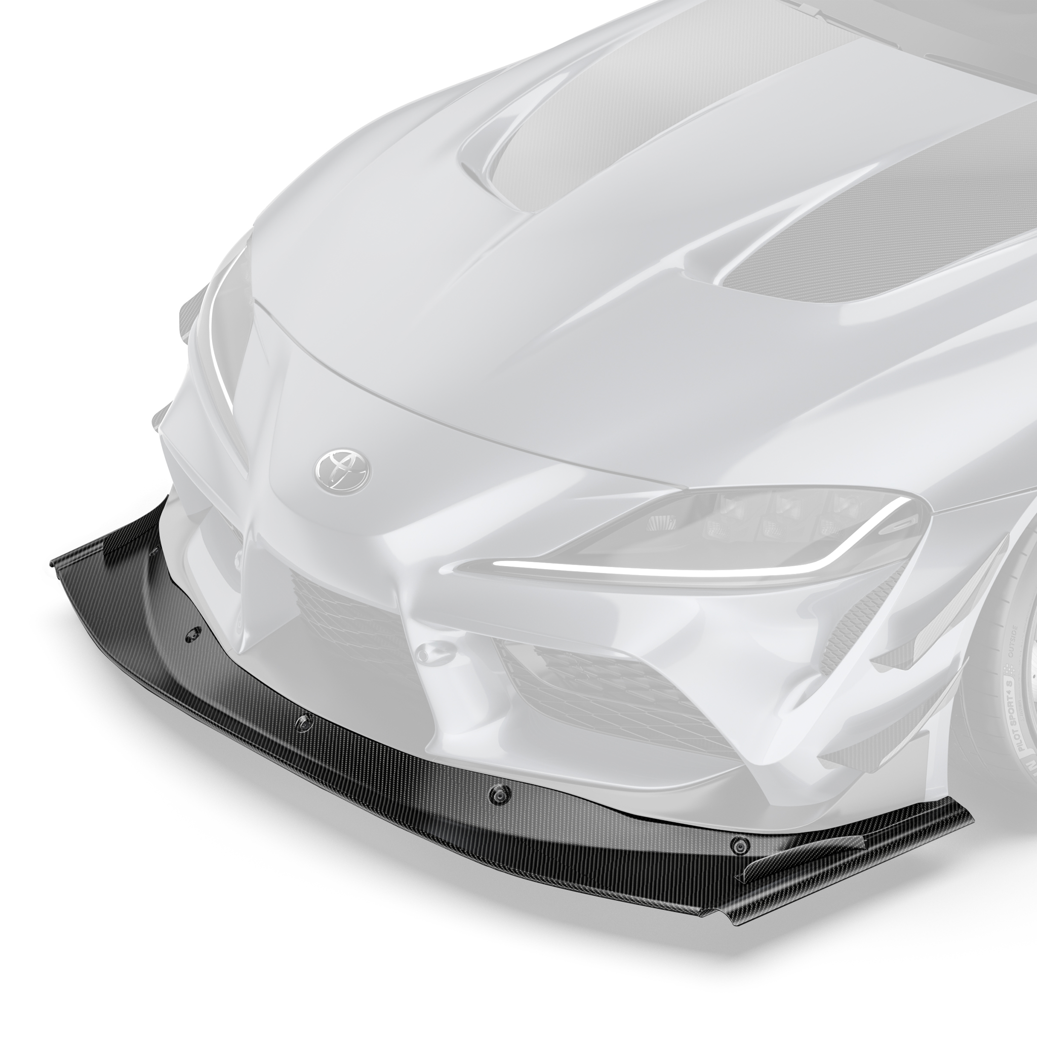 Toyota GR Supra ARD Prepreg Race Splitter (Stock Bumper) by Adro - AUTOID® - Front Lips & Splitters - Adro