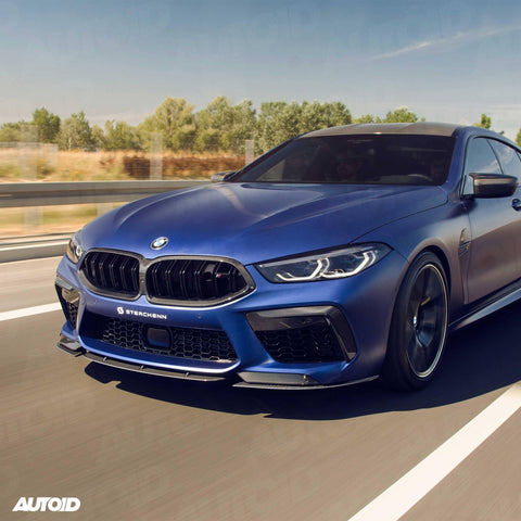 Sterckenn Carbon Fibre Front Lip for BMW M8 (2019+, F91 F92 F93) - AUTOID® - Front Lips & Splitters - Sterckenn