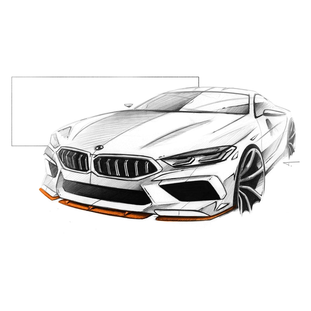 Sterckenn Carbon Fibre Front Lip for BMW M8 (2019+, F91 F92 F93) - AUTOID® - Front Lips & Splitters - Sterckenn