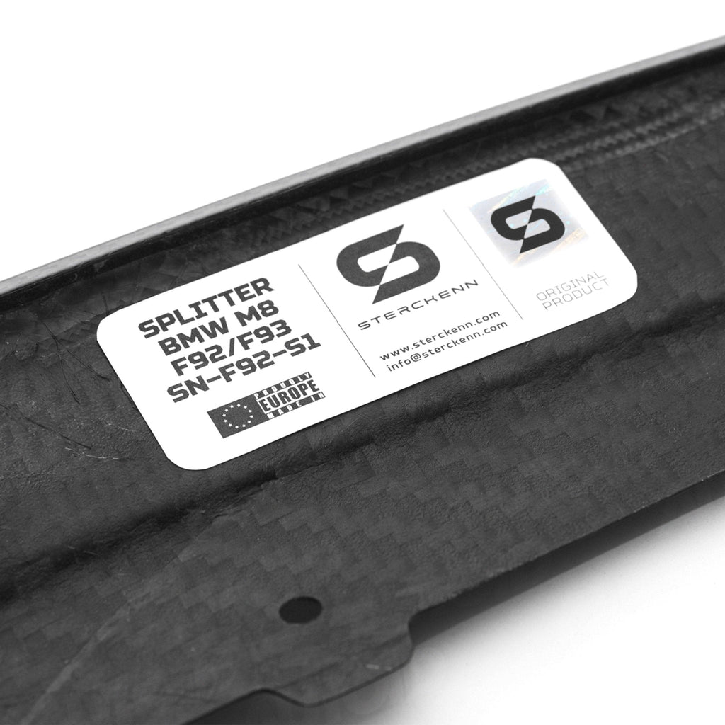 Sterckenn Carbon Fibre Front Lip for BMW M8 (2019+, F91 F92 F93) - AUTOID® - Front Lips & Splitters - Sterckenn