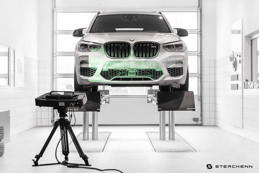 Sterckenn Carbon Fibre Front Lip for BMW X3M & X4M Pre-LCI (2019-2022, F97 F98) - AUTOID® - Front Lips & Splitters - Sterckenn