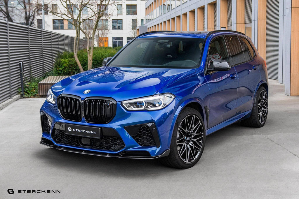 Sterckenn Carbon Fibre Front Lip for BMW X5M (2020+, F95) - AUTOID® - Front Lips & Splitters - Sterckenn