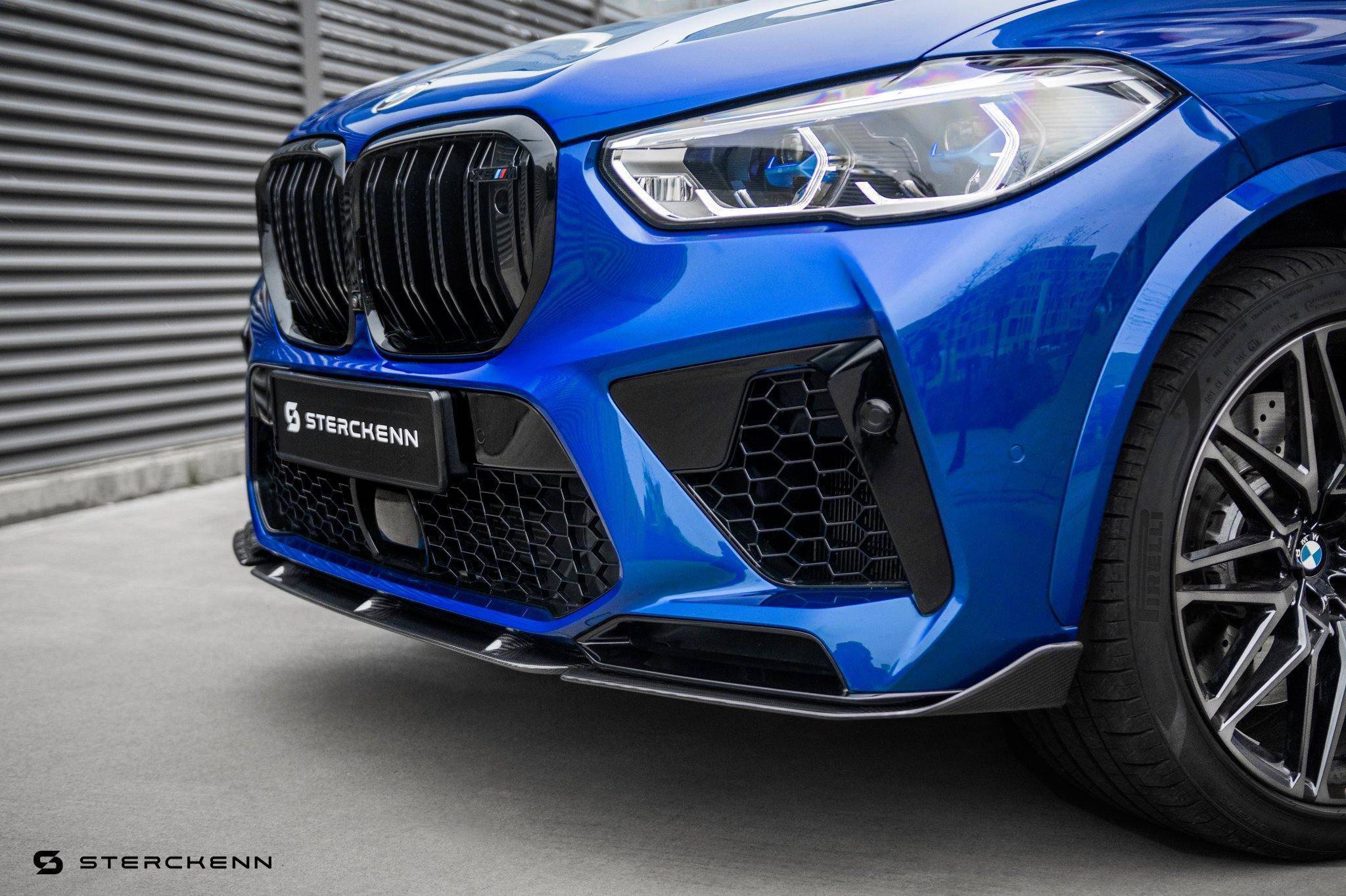 Sterckenn Carbon Fibre Front Lip for BMW X5M (2020+, F95) - AUTOID® - Front Lips & Splitters - Sterckenn