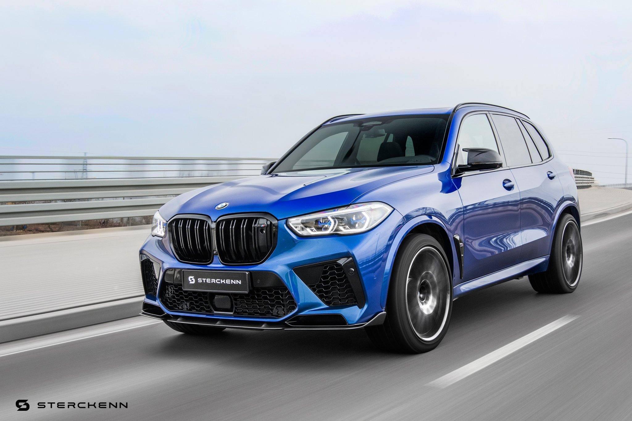 Sterckenn Carbon Fibre Front Lip for BMW X5M (2020+, F95) - AUTOID® - Front Lips & Splitters - Sterckenn