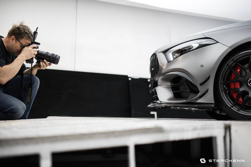Mercedes A45 AMG W177 Carbon Fibre Front Lip by Sterckenn (2020+) - AUTOID - Front Lips & Splitters - Sterckenn