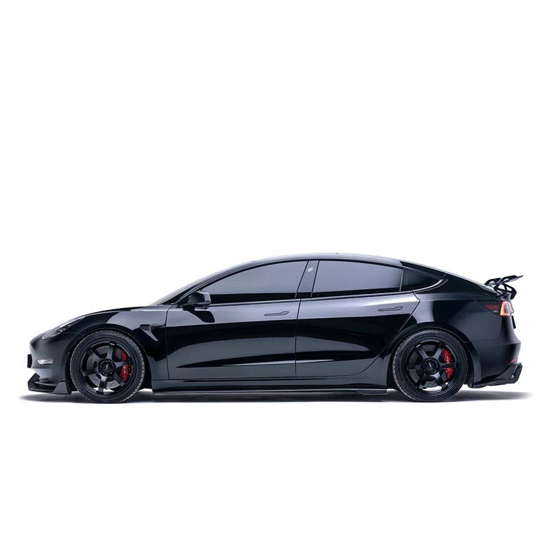 Tesla Model 3 Carbon Fibre V2 Front Splitter by Adro (2017+) - AUTOID® - Front Lips & Splitters - Adro