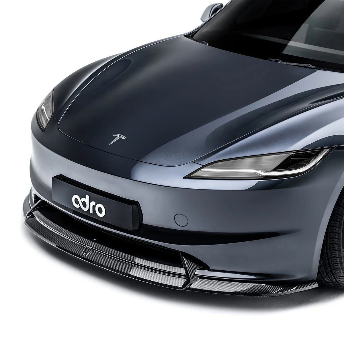 Tesla Model 3 Highland Carbon Fiber Front Lip by Adro - AUTOID® - Front Lips & Splitters - Adro