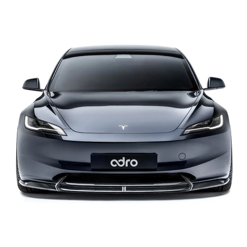 Tesla Model 3 Highland Carbon Fiber Front Lip by Adro - AUTOID® - Front Lips & Splitters - Adro