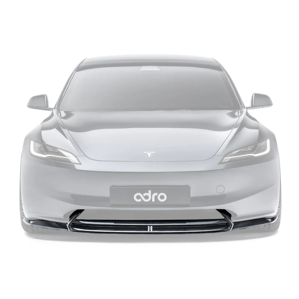 Tesla Model 3 Highland Carbon Fiber Front Lip by Adro - AUTOID - Front Lips & Splitters - Adro