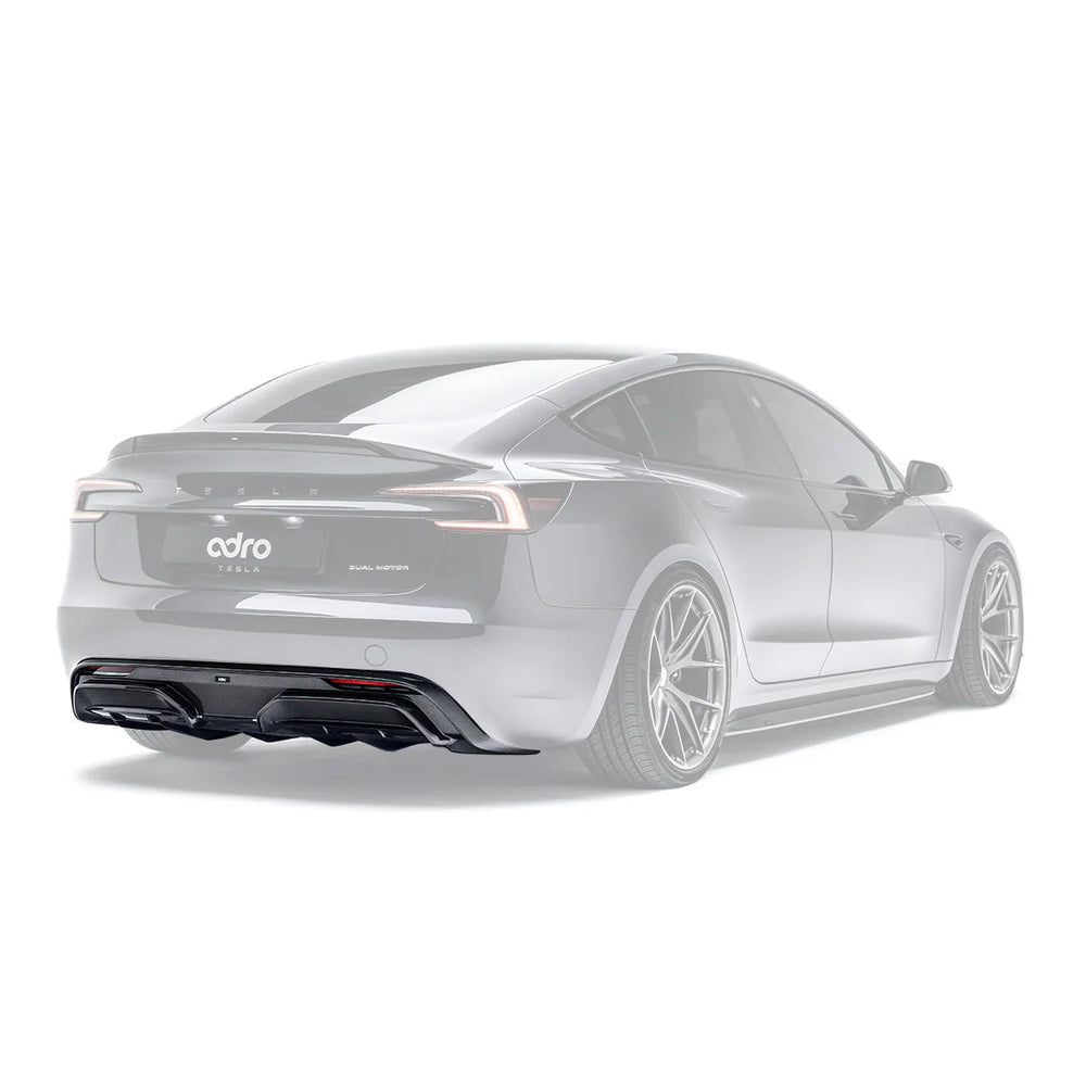 Tesla Model 3 Highland Carbon Fiber Rear Diffuser by Adro - AUTOID - Rear Diffusers - Adro