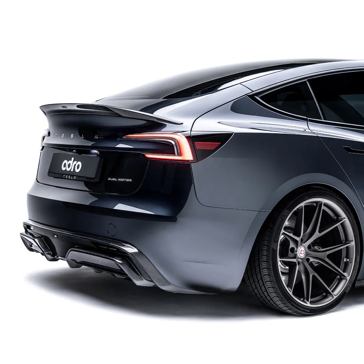 Tesla Model 3 Highland Carbon Fiber Rear Diffuser by Adro - AUTOID - Rear Diffusers - Adro