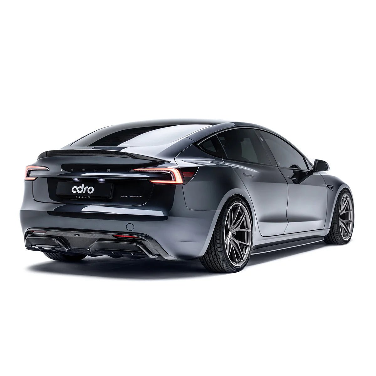 Tesla Model 3 Highland Carbon Fiber Rear Diffuser by Adro - AUTOID - Rear Diffusers - Adro