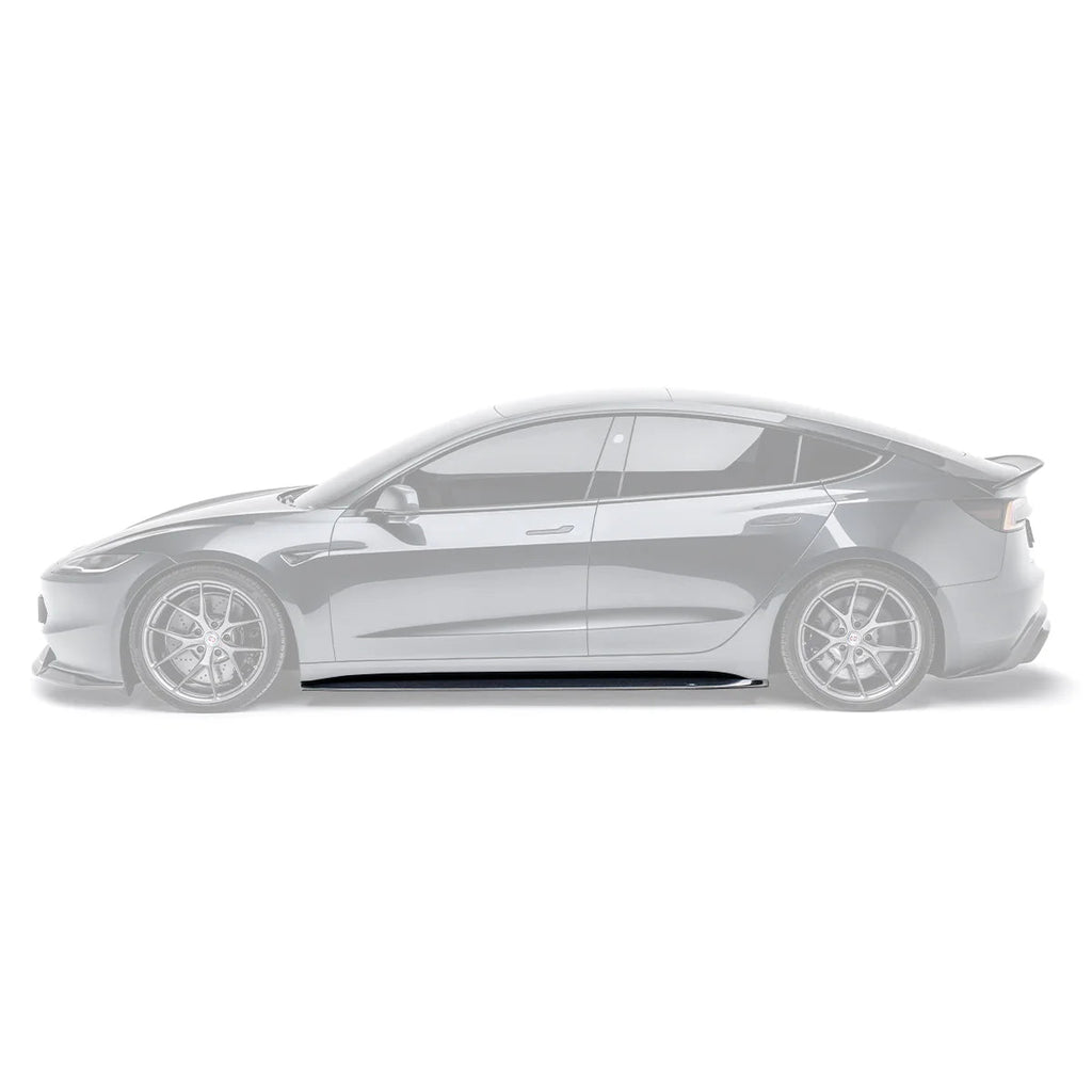 Tesla Model 3 Highland Carbon Fiber Side Skirt by Adro - AUTOID - Side Skirts & Winglets - Adro