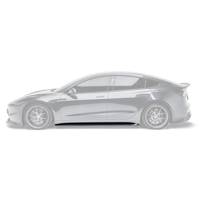 Tesla Model 3 Highland Carbon Fiber Side Skirt by Adro - AUTOID - Side Skirts & Winglets - Adro