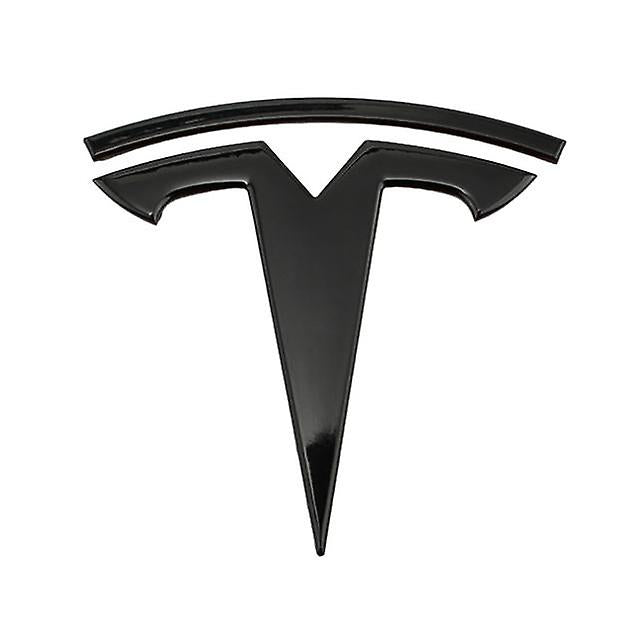 Tesla Model 3 & Model Y Gloss Black Front Bonnet Hood Badge - AUTOID - Model Badges - Essentials