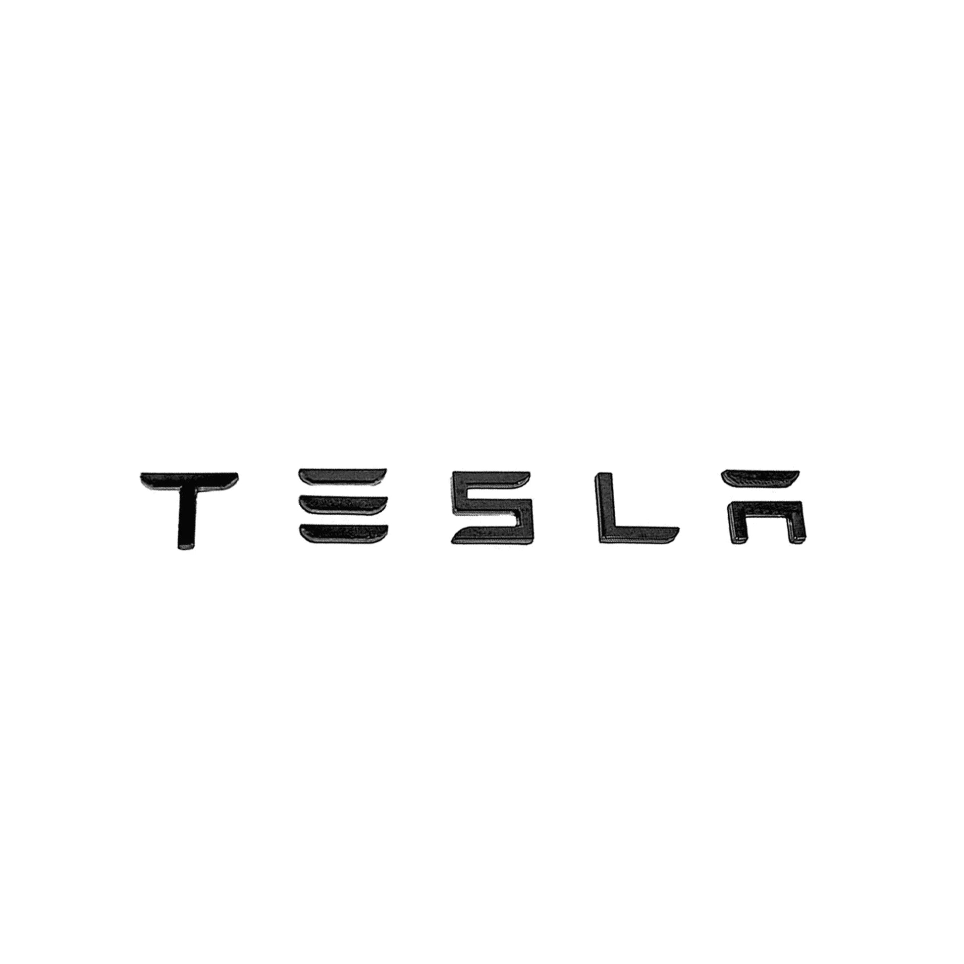 Tesla Model 3 & Model Y Gloss Black Lettering Rear Boot Trunk Badge - AUTOID - Model Badges - Essentials