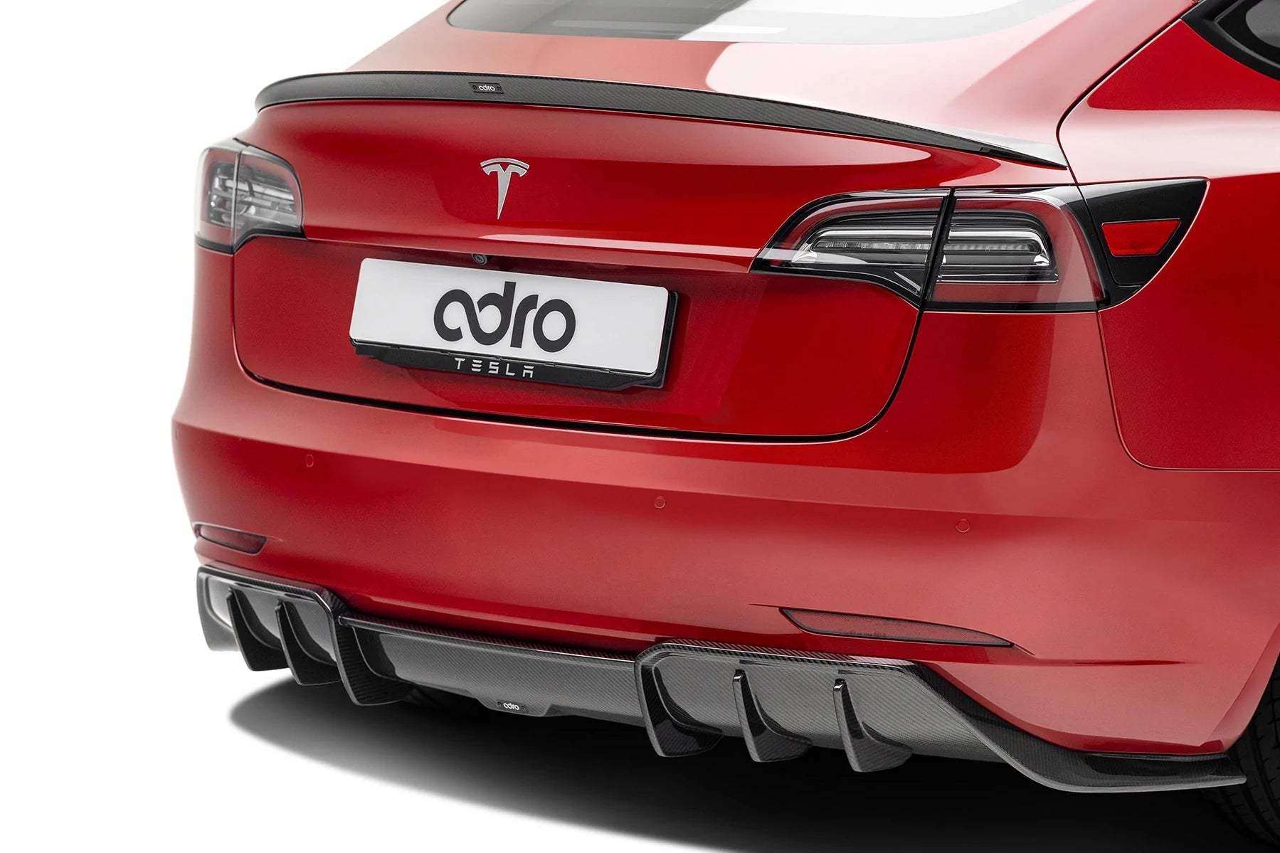 Tesla Model 3 Pre - Preg Carbon Fibre Rear Diffuser by Adro (2017+) - AUTOID - Rear Diffusers - Adro