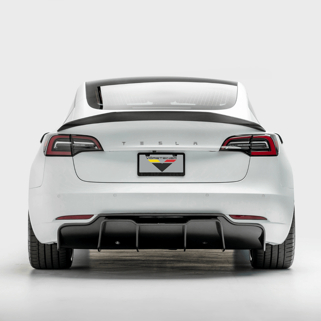 Tesla Model 3 Volta Aero Decklid Spoiler by Vorsteiner - AUTOID - Rear Spoilers - Vorsteiner