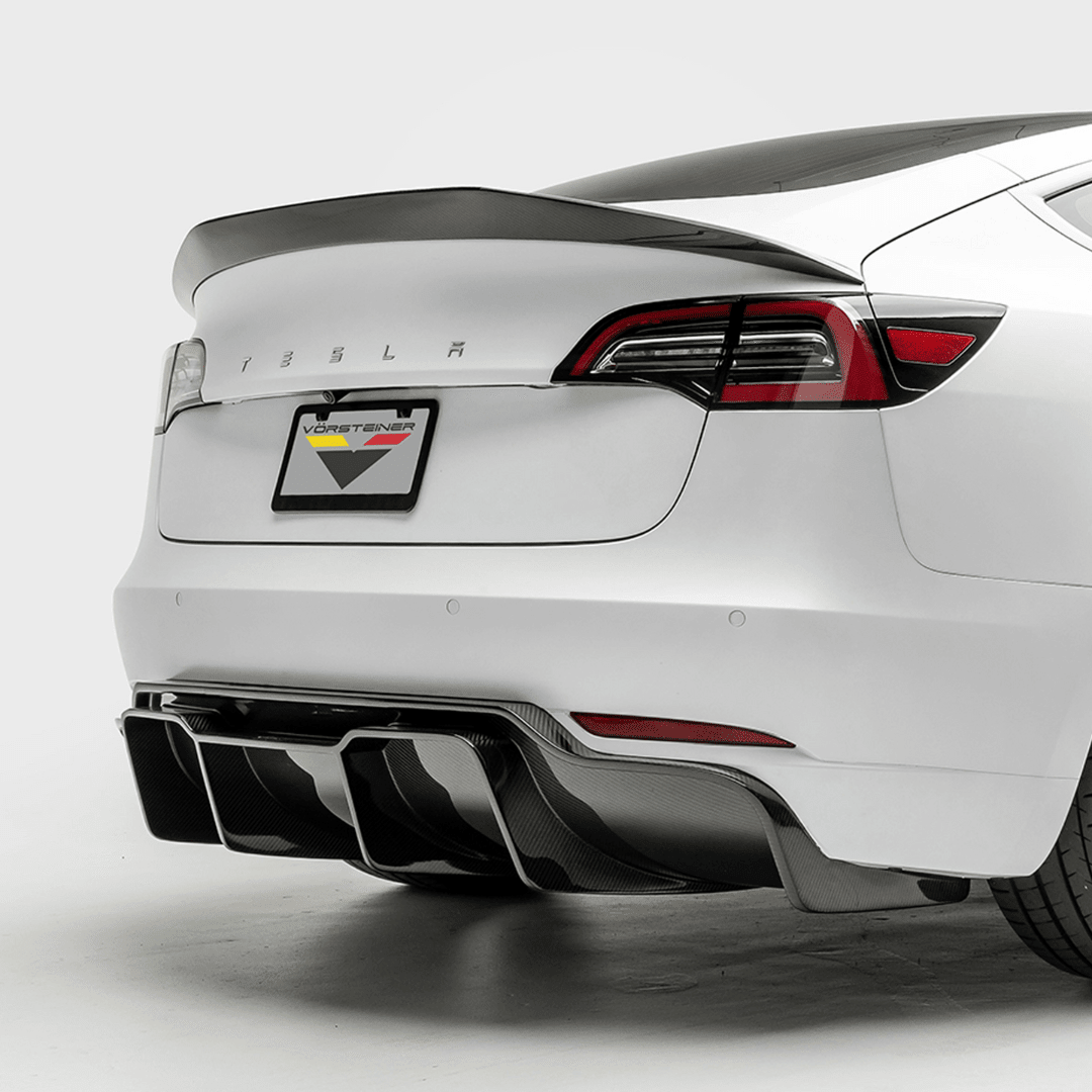 Tesla Model 3 Volta Aero Decklid Spoiler by Vorsteiner - AUTOID® - Rear Spoilers - Vorsteiner