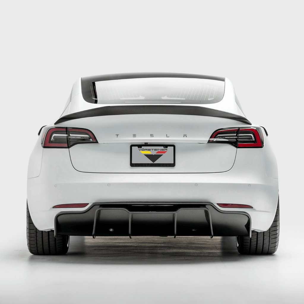 Tesla Model 3 Volta Aero Decklid Spoiler by Vorsteiner - AUTOID® - Rear Spoilers - Vorsteiner