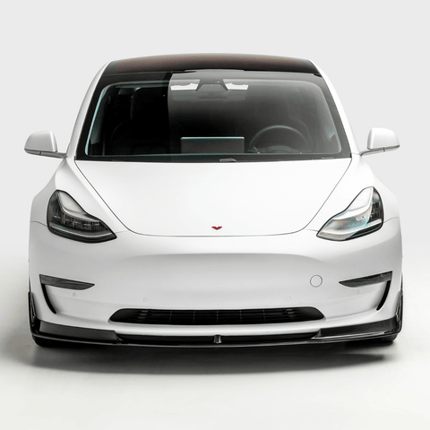 Tesla Model 3 Volta Aero Front Spoiler by Vorsteiner - AUTOID® - Front Lips & Splitters - Vorsteiner
