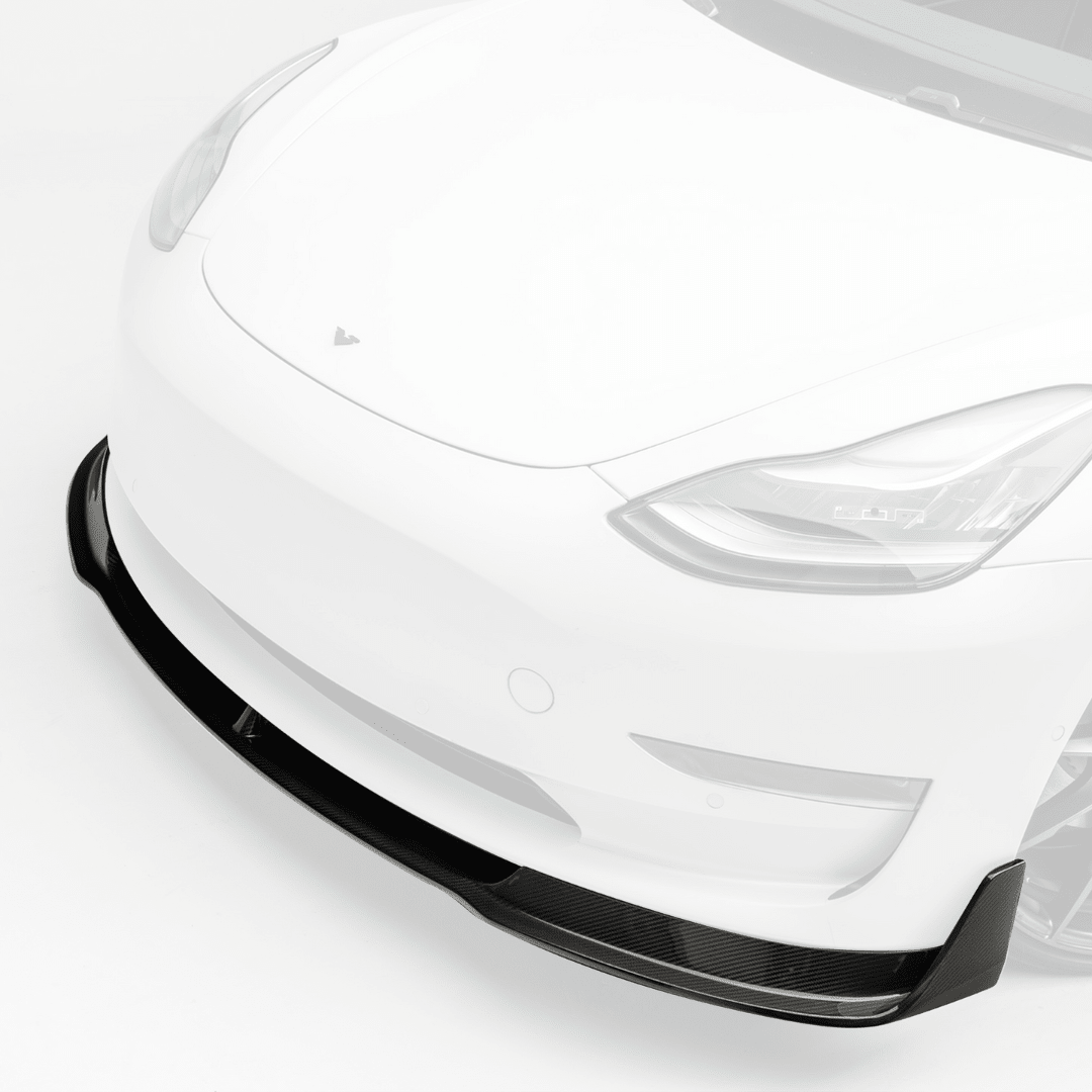 Tesla Model 3 Volta Aero Front Spoiler by Vorsteiner - AUTOID® - Front Lips & Splitters - Vorsteiner
