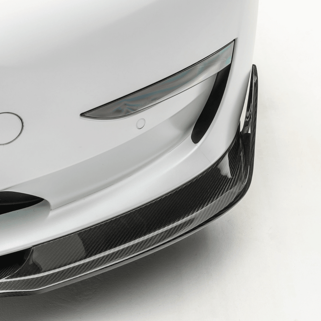 Tesla Model 3 Volta Aero Front Spoiler by Vorsteiner - AUTOID® - Front Lips & Splitters - Vorsteiner