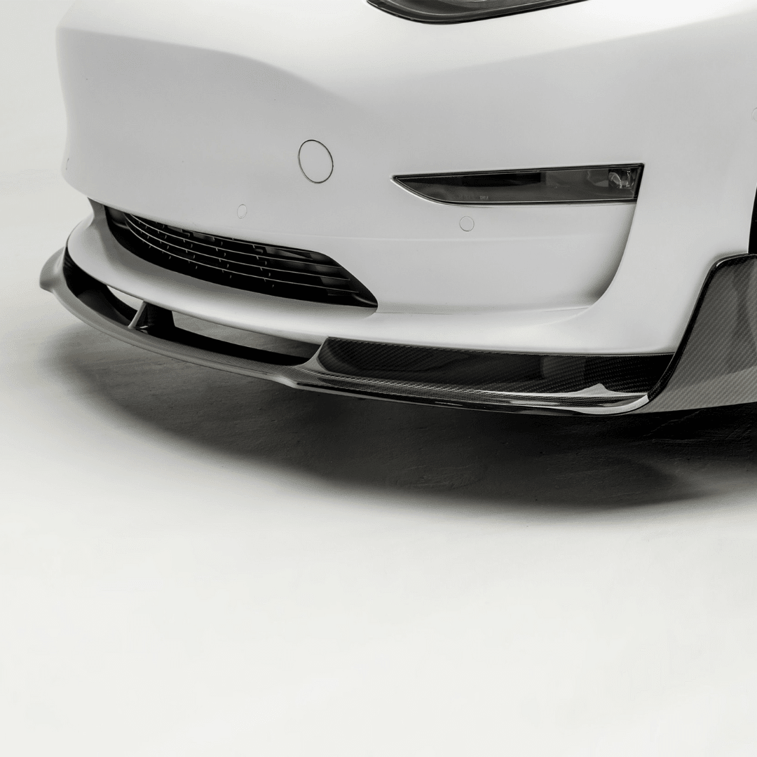 Tesla Model 3 Volta Aero Front Spoiler by Vorsteiner - AUTOID® - Front Lips & Splitters - Vorsteiner