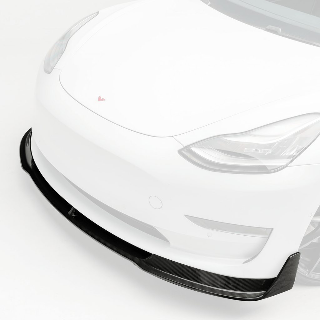 Tesla Model 3 Volta Aero Front Spoiler by Vorsteiner - AUTOID - Front Lips & Splitters - Vorsteiner