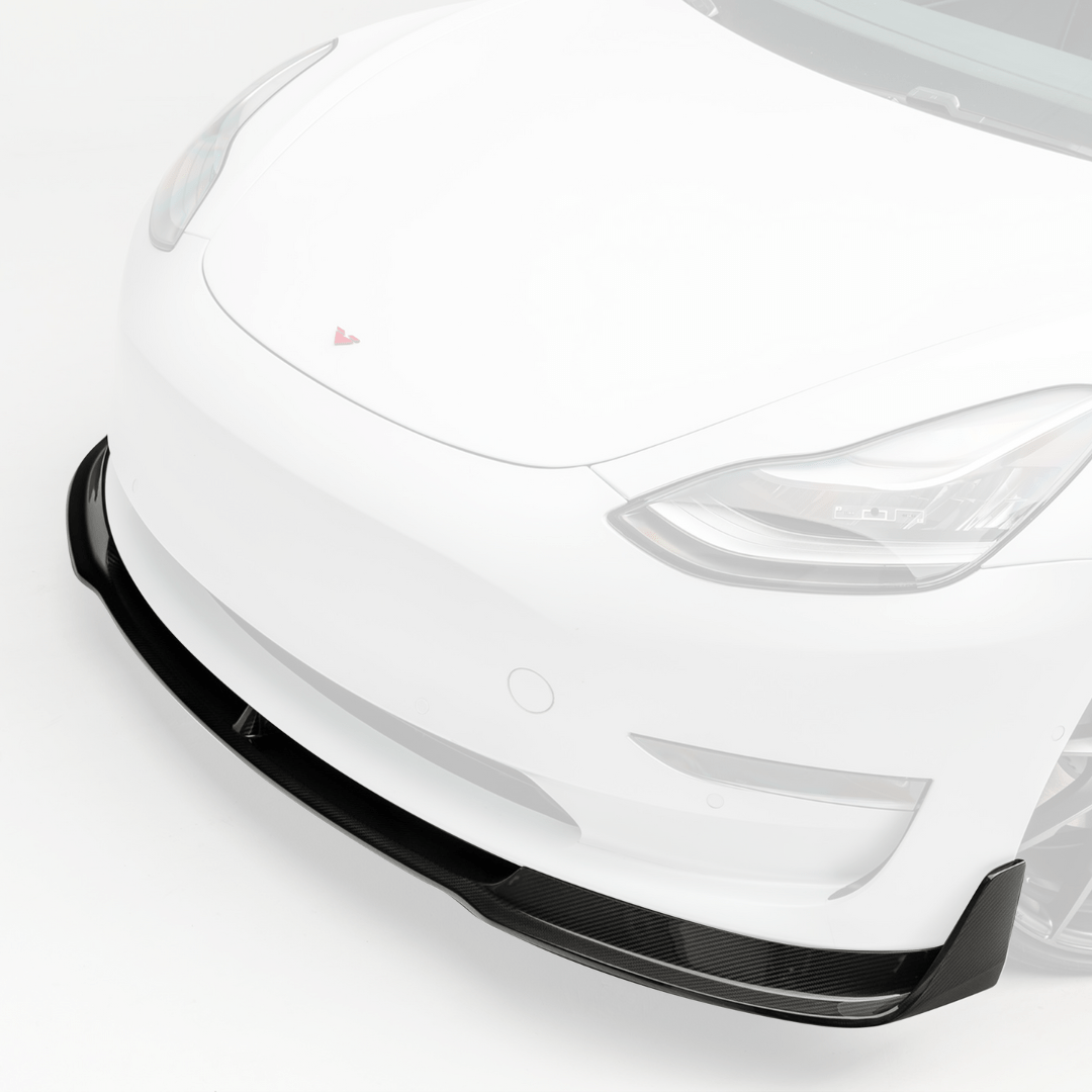 Tesla Model 3 Volta Aero Front Spoiler by Vorsteiner - AUTOID - Front Lips & Splitters - Vorsteiner