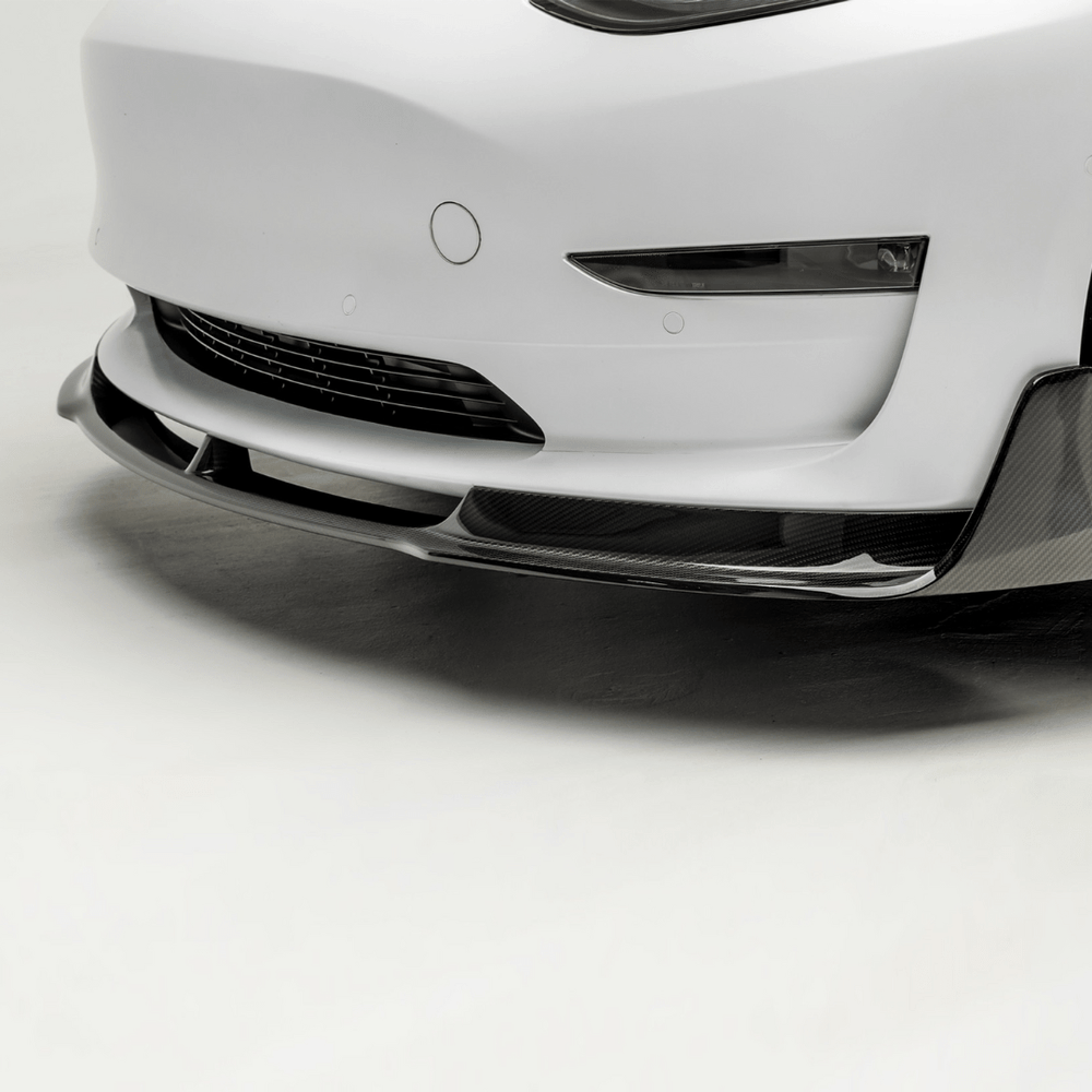 Tesla Model 3 Volta Aero Front Spoiler by Vorsteiner - AUTOID - Front Lips & Splitters - Vorsteiner