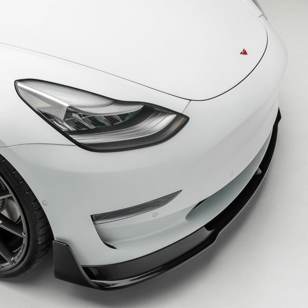 Tesla Model 3 Volta Aero Front Spoiler by Vorsteiner - AUTOID - Front Lips & Splitters - Vorsteiner