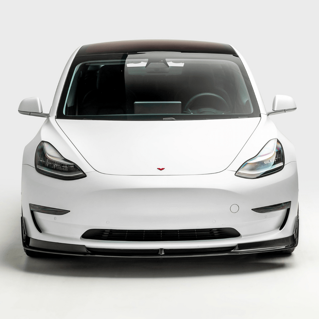 Tesla Model 3 Volta Aero Front Spoiler by Vorsteiner - AUTOID - Front Lips & Splitters - Vorsteiner
